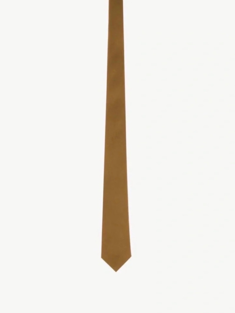 NWB Saint Laurent Silk Tie Beige/Bronze